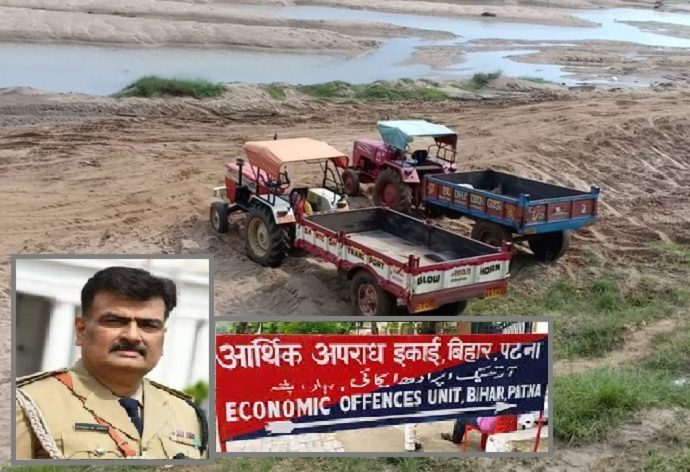 IPS Rakesh Dubey with Sand Mafia-Bihar Aaptak