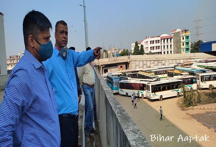 Anand Kishore at Patliputra Bus Terminal Bairia-Bihar Aaptak