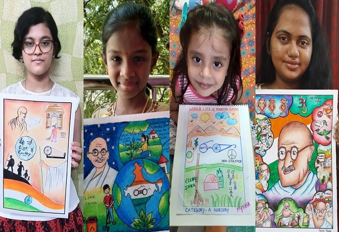 Online Painting Competition on Gandhi Jayanti-Bihar Aaptak