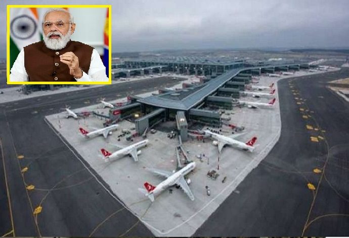 PM Narendra Modi at Jewar Airport-Bihar Aaptak