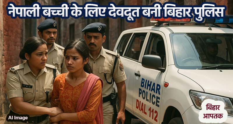 Bihar Police Dial 112 team rescue minor girl of Nepal from Red Light Area in Saharsa